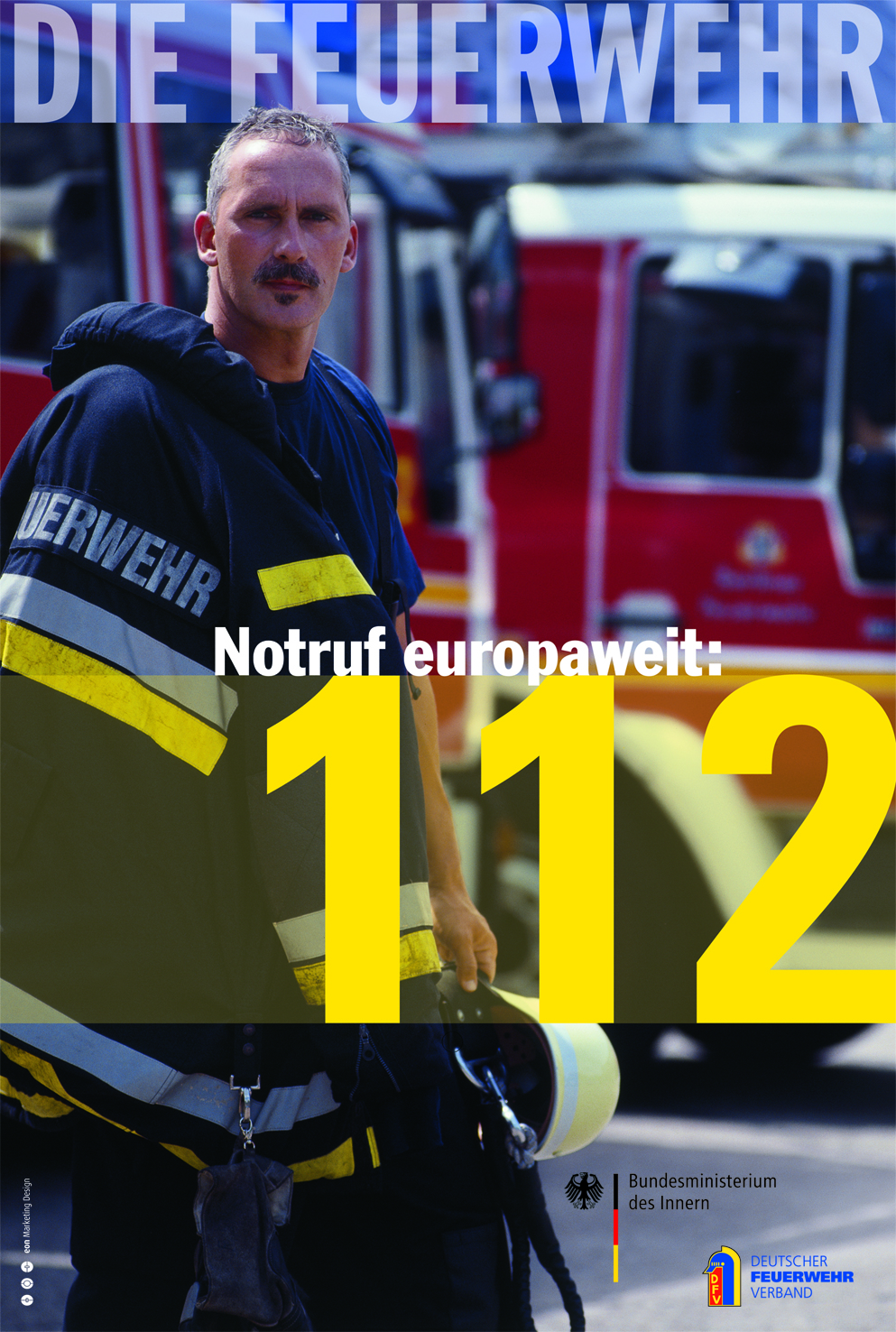 Notruf europaweit: 112 - Aktionsplakat zum EU-Notruftag am 11.2.2011