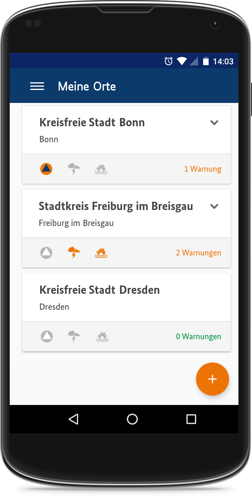 Warn-App NINA Meine_Orte_frei