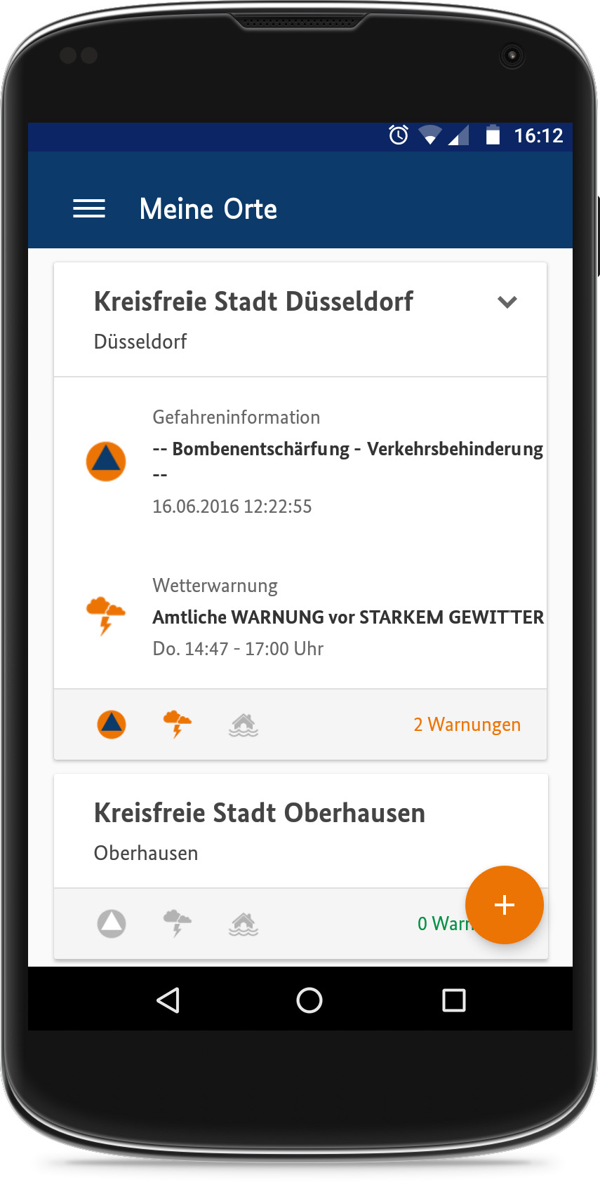 Warn-App NINA Warnung_Bombenentschärfung_frei